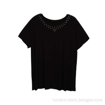 Womens Summer Tops V Neck Short Sleeve T Shirts